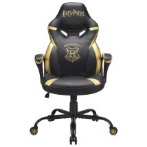 Subsonic Junior Hogwarts Silla para videojuegos de PC Asiento acolchado tapizado Negro, Amarillo - Nuevo