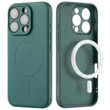 imoshion Coque Couleur avec MagSafe pour Apple iPhone 16 Pro Max - Vert foncé