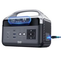 Station d'Alimentation Portable DaranEner 300W, Batterie LiFePO4 179.2Wh, Poussée 600W, Charge Rapide 1.5h, 6 Ports, Compatible Solaire pour Camping &