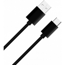WOW Cable USB A/USB C 2m - 3A Negro - Nuevo