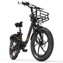Cheevalry C20 PRO Torque Sensor Bicicletta elettrica 250W 48V20AH Bicicletta elettrica pieghevole da città con cestino anteriore - Nuovo