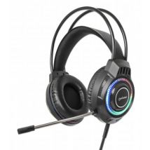 Manhattan 180696 écouteur/casque Avec fil Arceau Jouer USB Type-A Noir