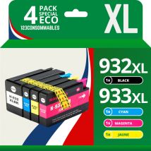 123CONSOMMABLES - 932XL 933XL - Cartouche compatible avec HP 932 933 932XL 933XL pour Officejet 6600
