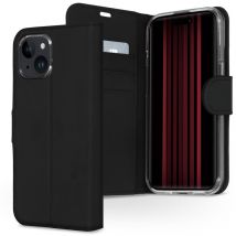 Accezz Étui de télephone Wallet pour Apple iPhone 15 - Noir