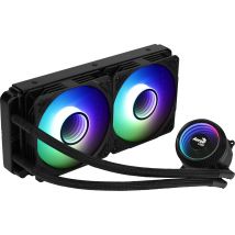 Aerocool MIRAGEL240 Refrigeración Líquida CPU 2x Ventilador 12cm ARGB TDP 400W Negro - Nuevo