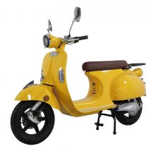 Retro90 - Scooter électrique 125cc - moteur 5000 W - batterie 72V 52Ah, jaune