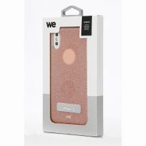 We Carcasa protectora [IPHONE X / XS] - Carcasa protectora de purpurina rosa en TPU suave - efecto brillante y diseño de moda - Nuevo