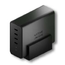 Native Union FAST-PD140-BLK-EU chargeur d'appareils mobiles Ordinateur portable, Smartphone, Tablette Noir Secteur Charge rapide Intérieure