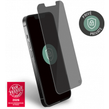 Protège écran pour iPhone 16e / iPhone 14 / iPhone 13 / iPhone 13 Pro Privé Verre organique + Garantie à vie Force Glass