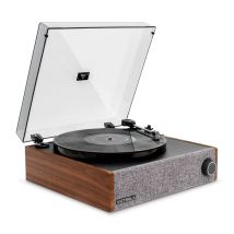 Victrola Eastwood LP Tourne-disque entraîné par courroie Gris, Noyer