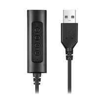 Hamlet HHEADA-UA adaptador de cable USB-A a 3,5mm Negro - Nuevo