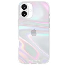 Coque Iridescent pour iPhone 16 Plus Design Soap Bubble Multicolore