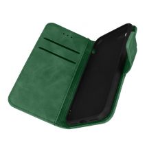 Funda iPhone SE 2020 / 8 / 7 Efecto Ante Tarjetero Soporte Vídeo, Forcell Verde - Nuevo