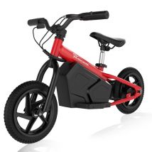 EVERCROSS TECH EV06M Moto Électrique Enfants 3-6 ans, 4Ah 100W 15KM/H 2 Modes de Vitesse, Pneu 12 , Cadeau Rouge