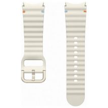 Samsung Bracelet de sport original Watch7 pour Galaxy Watch 4 / 5 / 6 / 7 (20 mm) - S/M - Crème