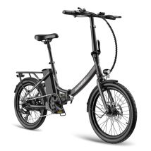 E-bike pieghevole da città FAFREES F20Light, batteria rimovibile da 36 V 20 Ah, motore da 250 W - nera - Nuovo