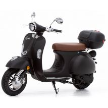 Retro50 - Scooter électrique 50cc - moteur 2900 W - batterie 72V 27Ah, noir mat