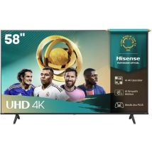 58A6Q - TV LED 55 (139 cm) - 4K UHD 3840x2160 - HDR10+ - TV connecté - 4xHDMI 2.1 - WiFi