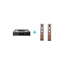 Amplificatore Hi-Fi Technics SA C600EG S Silver + una coppia di diffusori da pavimento Cabasse Jersey MT32 2 Edizione Speciale Noce - Nuovo