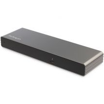 StarTech.com Dock Thunderbolt 3 pour PC portable - Station d'Accueil TB3 à Double Écran Dual 4k 60Hz - Displayport, HDMI & 1080p VGA - 85W Power 