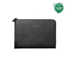 Sacoche en cuir recyclé Ine laptop 14/15 Noir