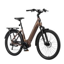 Vélo électrique TTGO Z5, moteur central 250 W, batterie 36 V 18 Ah, transmission Shimano 9 vitesses, Bronze