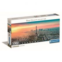 Clementoni - 1000p Panorama Paris - 98 x 33 cm - Con poster - Nuovo