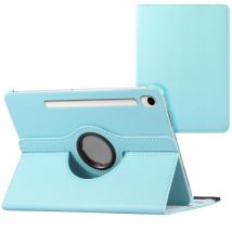 imoshion Coque tablette rotatif à 360° pour Samsung Galaxy Tab S9 11.0 pouces / Tab S10 FE / S9 FE 10.9 pouces - Bleu clair