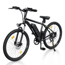 isinwheel M10 bici elettrica per adulti 250 W 36 V 10,4 Ah batteria, 26 bici da montagna elettrica per pendolari con display LCD-Nero - Nuovo