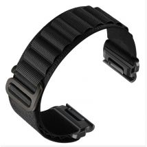 Bracelet de montre en nylon pour Garmin Fenix ??8/8S/6/6X/7/7X/Pro/Tactix Black 26 mm