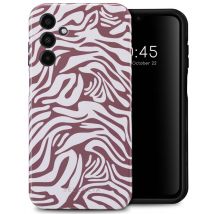 Selencia Coque arrière Vivid pour Samsung Galaxy A15 (5G/4G) - Trippy Swirl Dark Rose