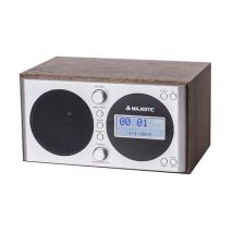 New Majestic WR-162 DAB Digitale Argento, Legno - Nuovo