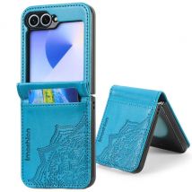 imoshion Mandala Bookcase pour Samsung Galaxy Z Flip 6 - Turquoise