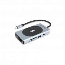 DICOTA D32059 hub di interfaccia USB tipo-C Nero, Argento (DICOTA - dockingstation - USB-C - VGA,) - Nuovo