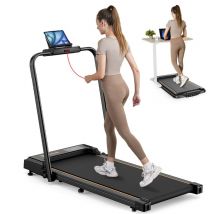 Tapis roulant Formill FT51 2 in 1, nero/arancione | 1-10 km/h | Display LED | Capacità di peso massima 120 kg | Palestra domestica - Cardio - Nuovo