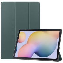 imoshion Coque tablette Trifold pour Samsung Galaxy Tab S8 Plus / S7 Plus / S7 FE 5G - Vert foncé
