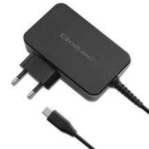 Qoltec 52388 chargeur d'appareils mobiles Ordinateur portable, Consoles portables, Chargeur électrique, Smartphone, Smartwatch, Tablette Noir Charge 