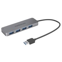 Mediacom MD-U102 hub de interfaz USB 3.2 Gen 1 (3.1 Gen 1) Type-A 5000 Mbit/s Aluminio - Nuevo