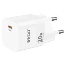 Chargeur Secteur USB-C Power Delivery Charge Rapide Format Compact Blanc