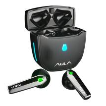 Casque stéréo de jeu Hi-Fi sans fil Aula F101 TWS/Bluetooth 5.0/micro HD/étuis de chargement/noir