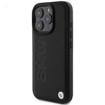 Funda BMW para iPhone 16 Pro Max 6.9 negro funda dura Cuero Hot Stamp - Nuevo