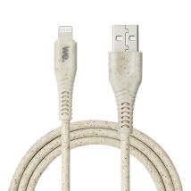 WE Biosourced Cable USB A a Lightning 2.4A, certificado MFi - Cable y embalaje fabricados con productos ecológicos - Longitud 1 Metro - Nuevo