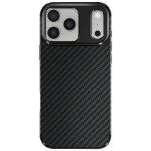 Enviro Funda de silicona suave para iPhone 17 Pro con acabado de fibra de carbono texturizada Negro - Nuevo