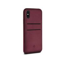 Coque Relaxed Leather Cuir pour iPhone X/XS Marsala Bordeaux