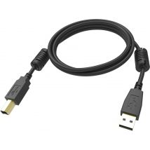 Vision TC 2MUSB/BL 1 câble USB USB 2.0 2 m USB A USB B Noir