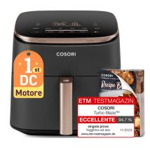 Cosori Turbo Blaze Chef Edition Unique 6 L Autonome 1725 W Friteuse d'air chaud Noir, Rose doré