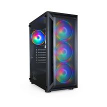 TooQ Caja Semitorre Gaming Ragnärok, Negra - Nuevo