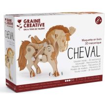 Modelo mecánico 3D de madera para montar - Caballo - Nuevo
