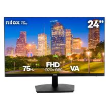 Nilox MONITOR 23.8 NXM24FHD11 LED FHD 75HZ 16:9 5MS HDMI/VGA écran plat de PC 61 cm (24 ) 1920 x 1080 pixels Full HD Noir