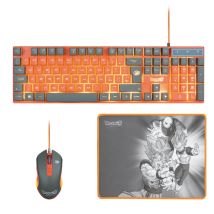 Blade Gaming PC Dragon Ball Super PACK Keyboard + Mouse + Mousepad clavier Souris incluse USB Gris, Orange
